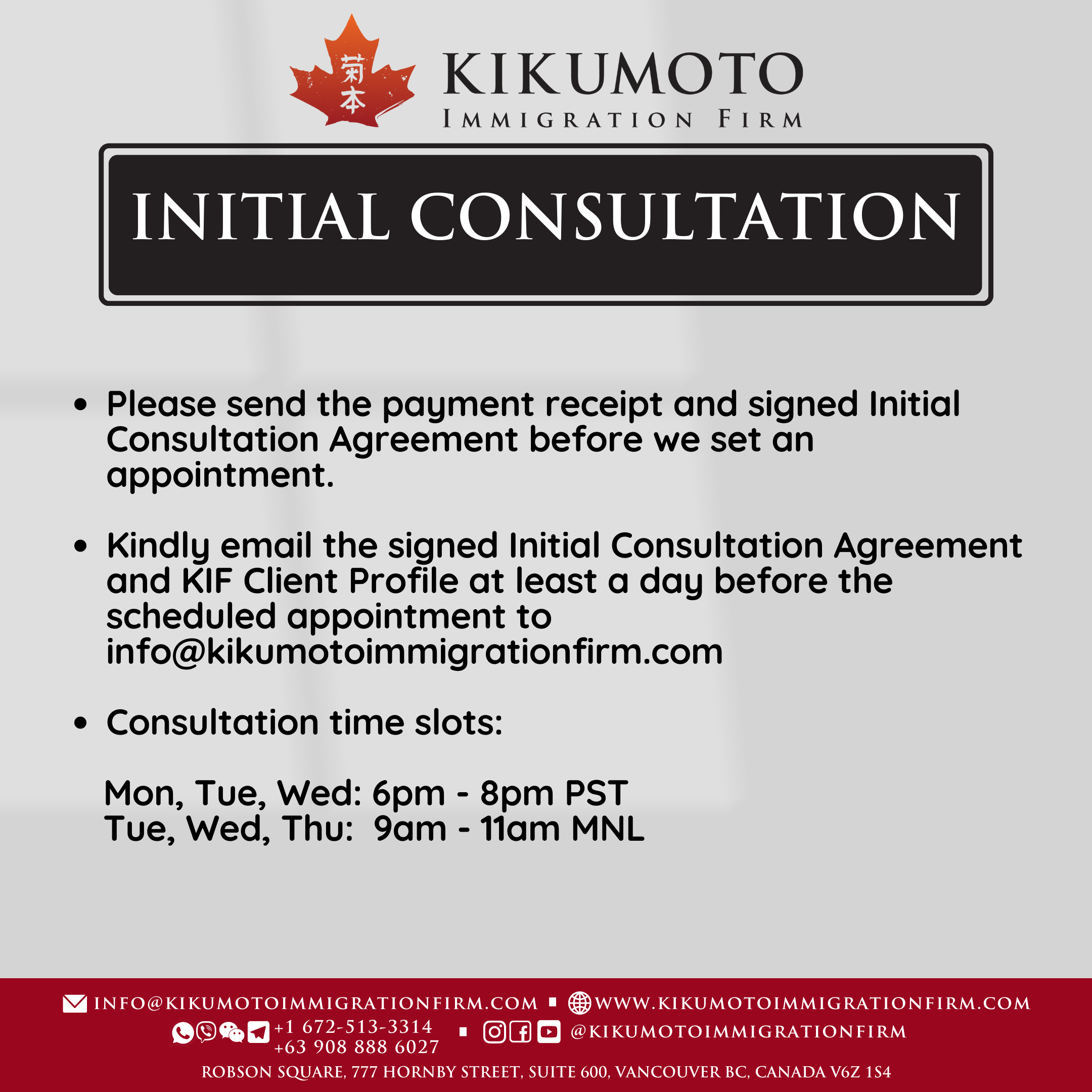 webcomet Kikumoto Immigration Firm FAQs